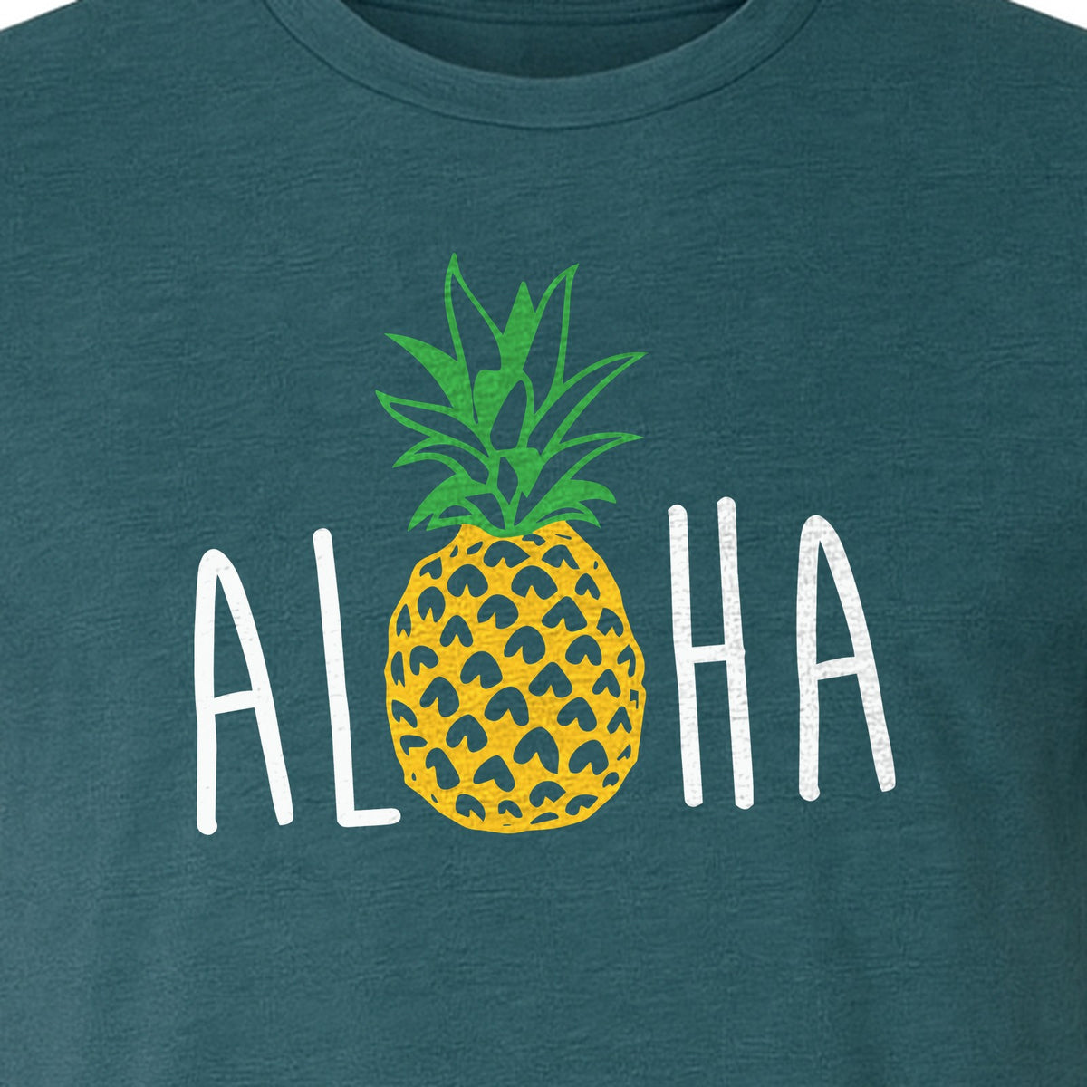 Pineapple Aloha T-Shirt, Tropical Vacation Graphic for Hawaii Trips and Beach Getaways