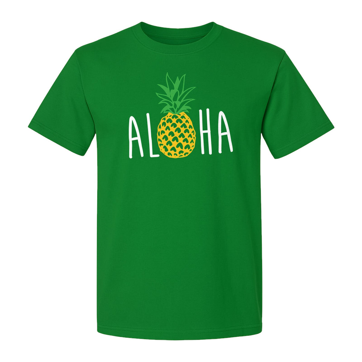 Pineapple Aloha T-Shirt, Tropical Vacation Graphic for Hawaii Trips and Beach Getaways