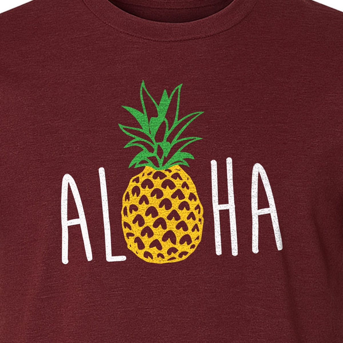 Pineapple Aloha T-Shirt, Tropical Vacation Graphic for Hawaii Trips and Beach Getaways