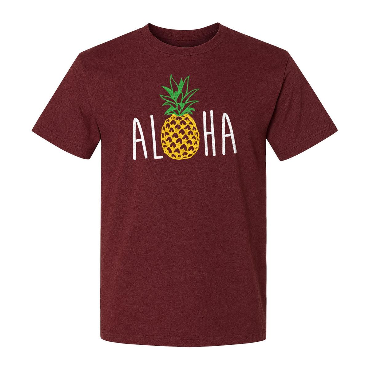Pineapple Aloha T-Shirt, Tropical Vacation Graphic for Hawaii Trips and Beach Getaways