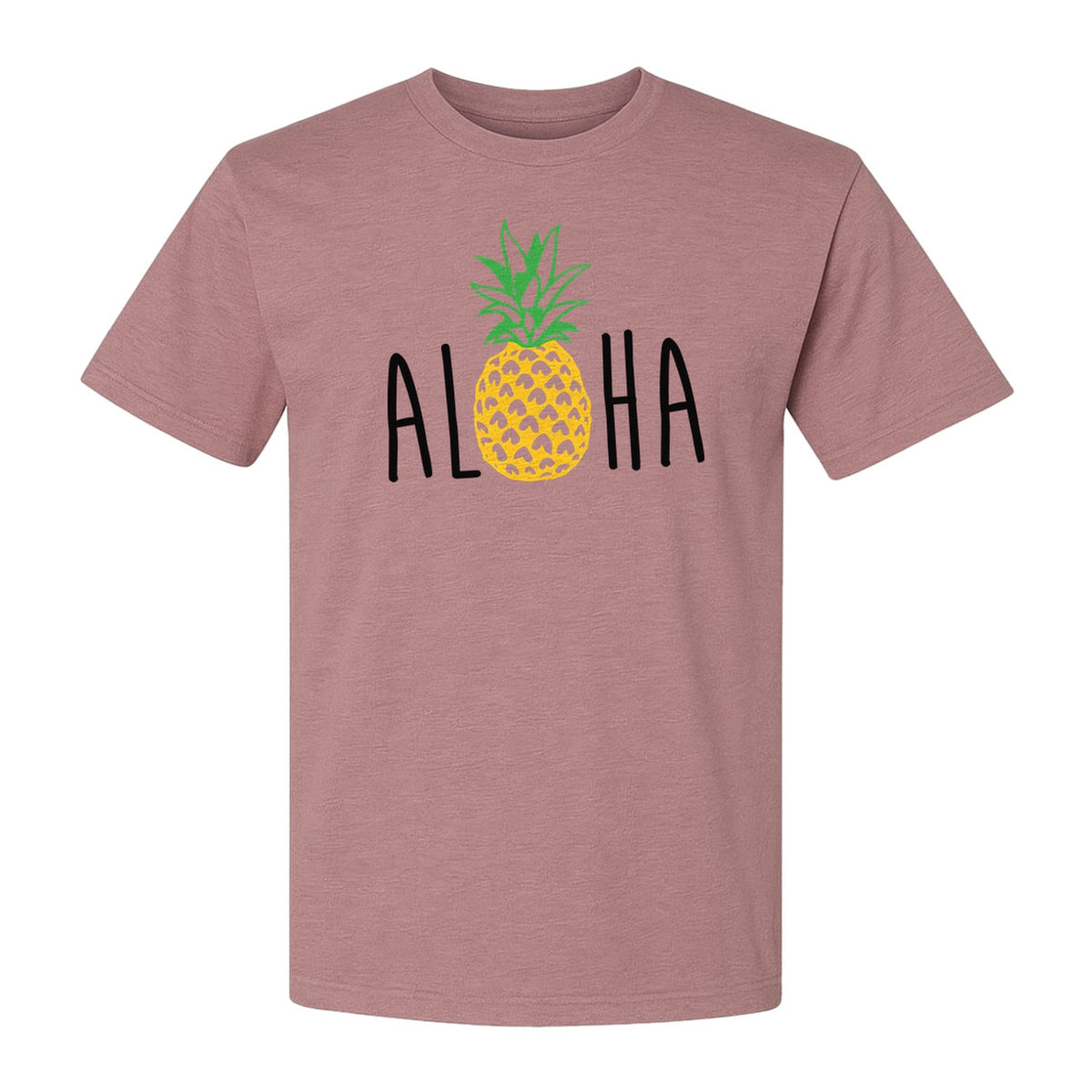 Pineapple Aloha T-Shirt, Tropical Vacation Graphic for Hawaii Trips and Beach Getaways