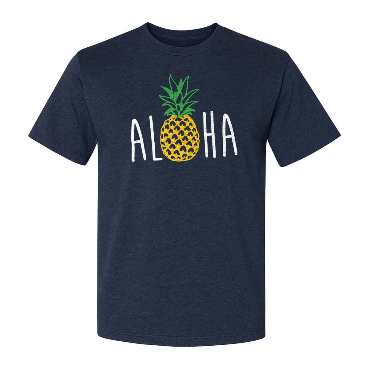 Pineapple Aloha T-Shirt, Tropical Vacation Graphic for Hawaii Trips and Beach Getaways