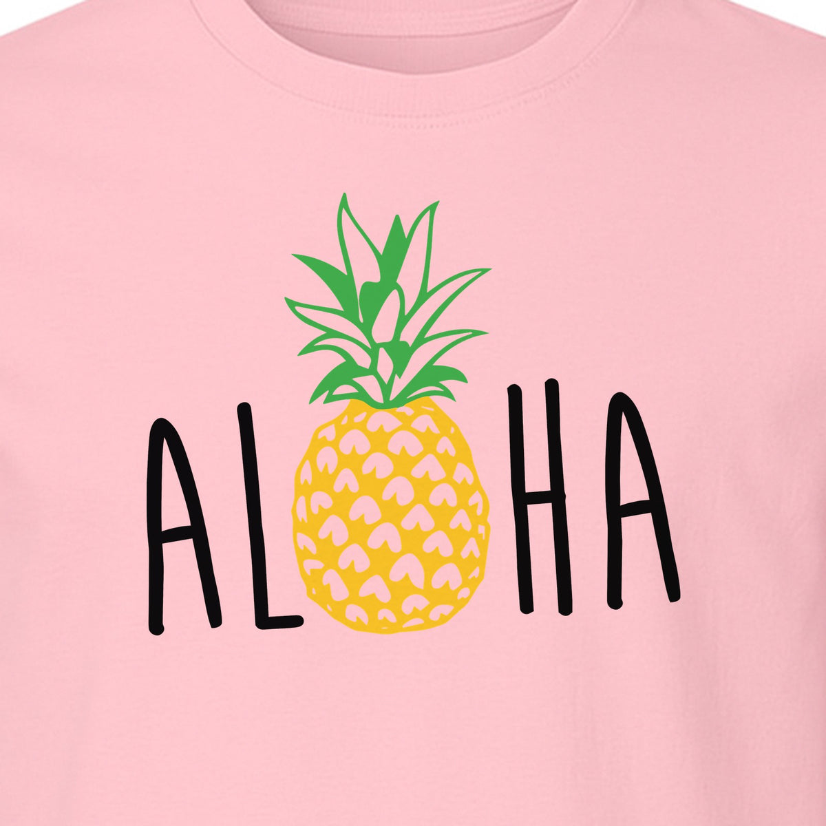 Pineapple Aloha T-Shirt, Tropical Vacation Graphic for Hawaii Trips and Beach Getaways