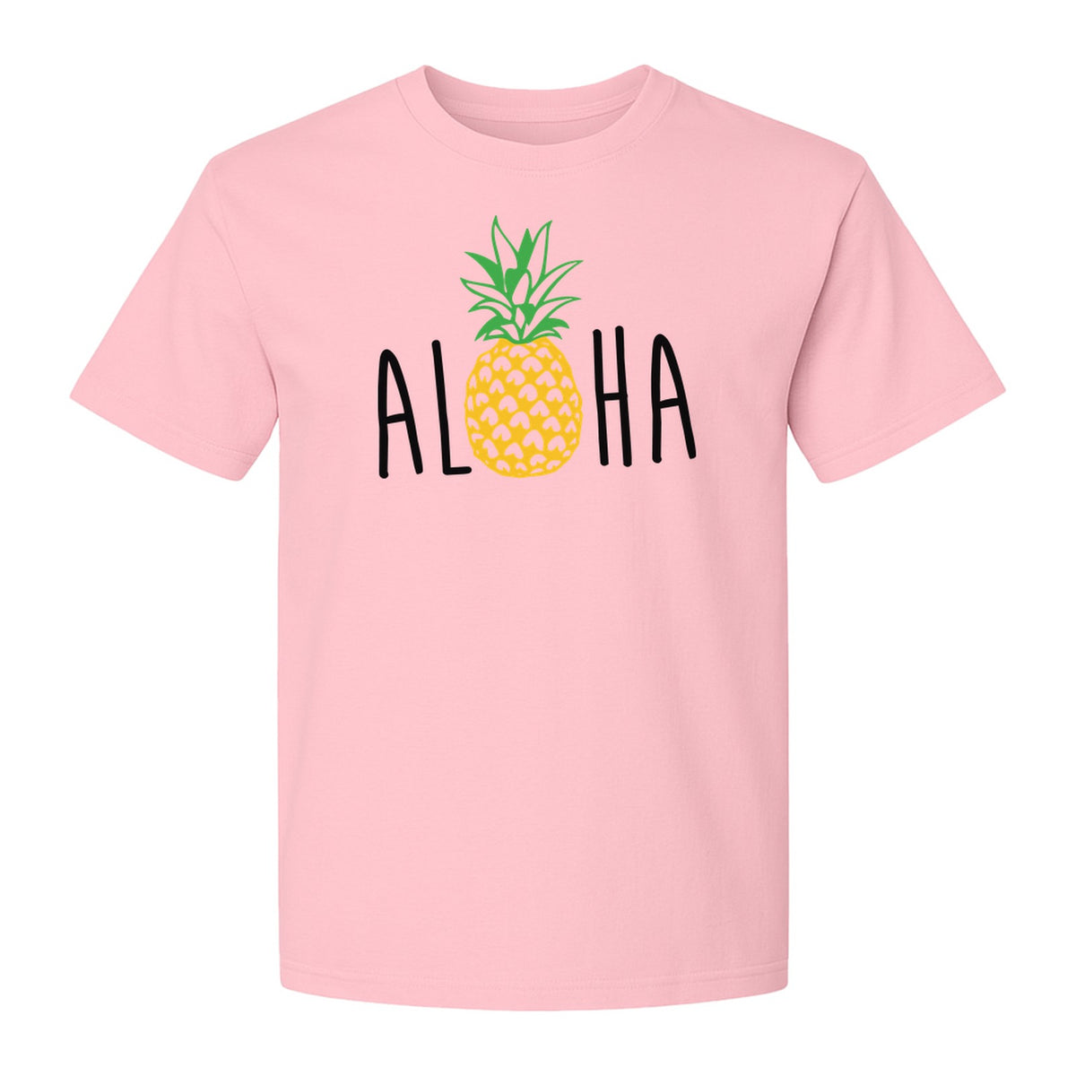Pineapple Aloha T-Shirt, Tropical Vacation Graphic for Hawaii Trips and Beach Getaways