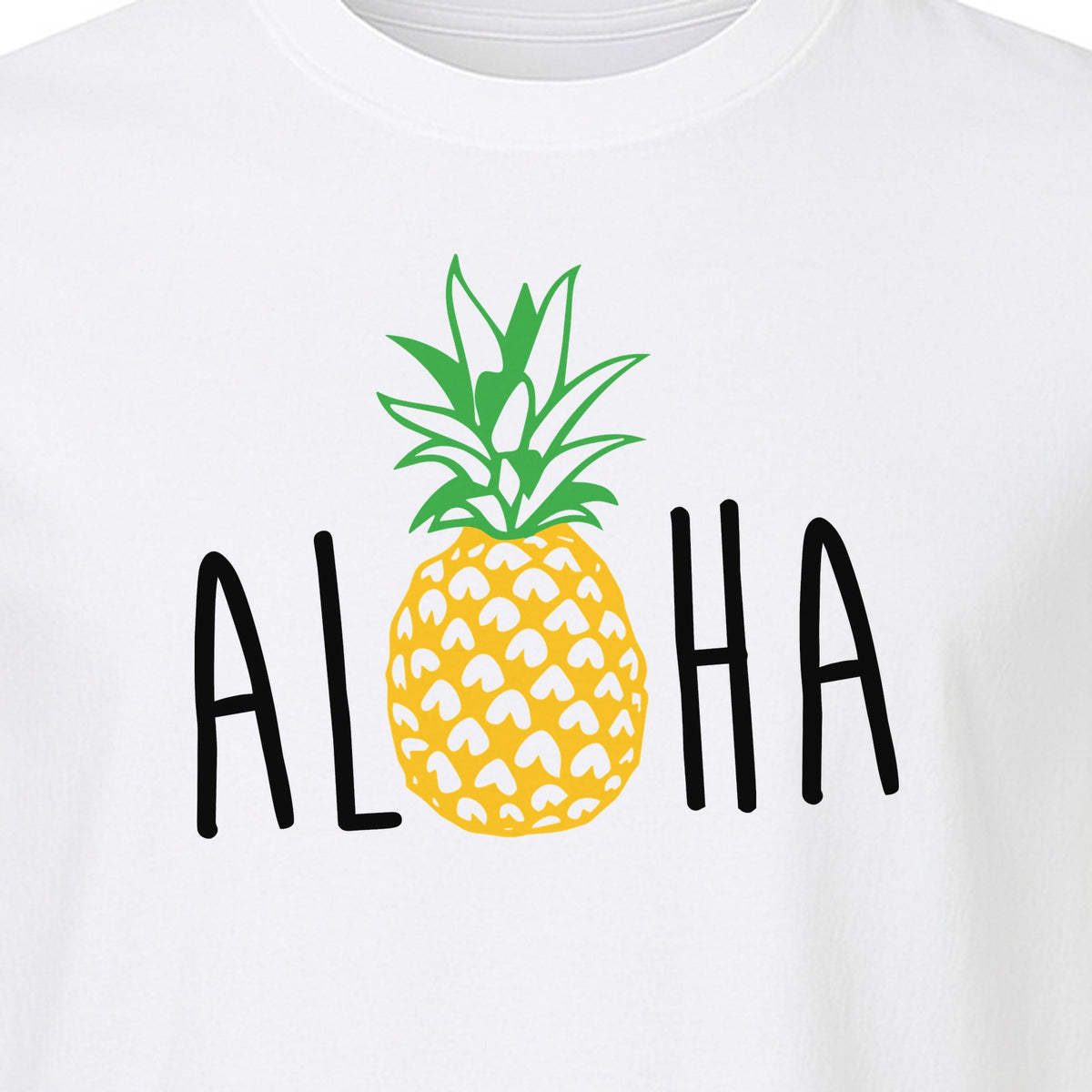 Pineapple Aloha T-Shirt, Tropical Vacation Graphic for Hawaii Trips and Beach Getaways