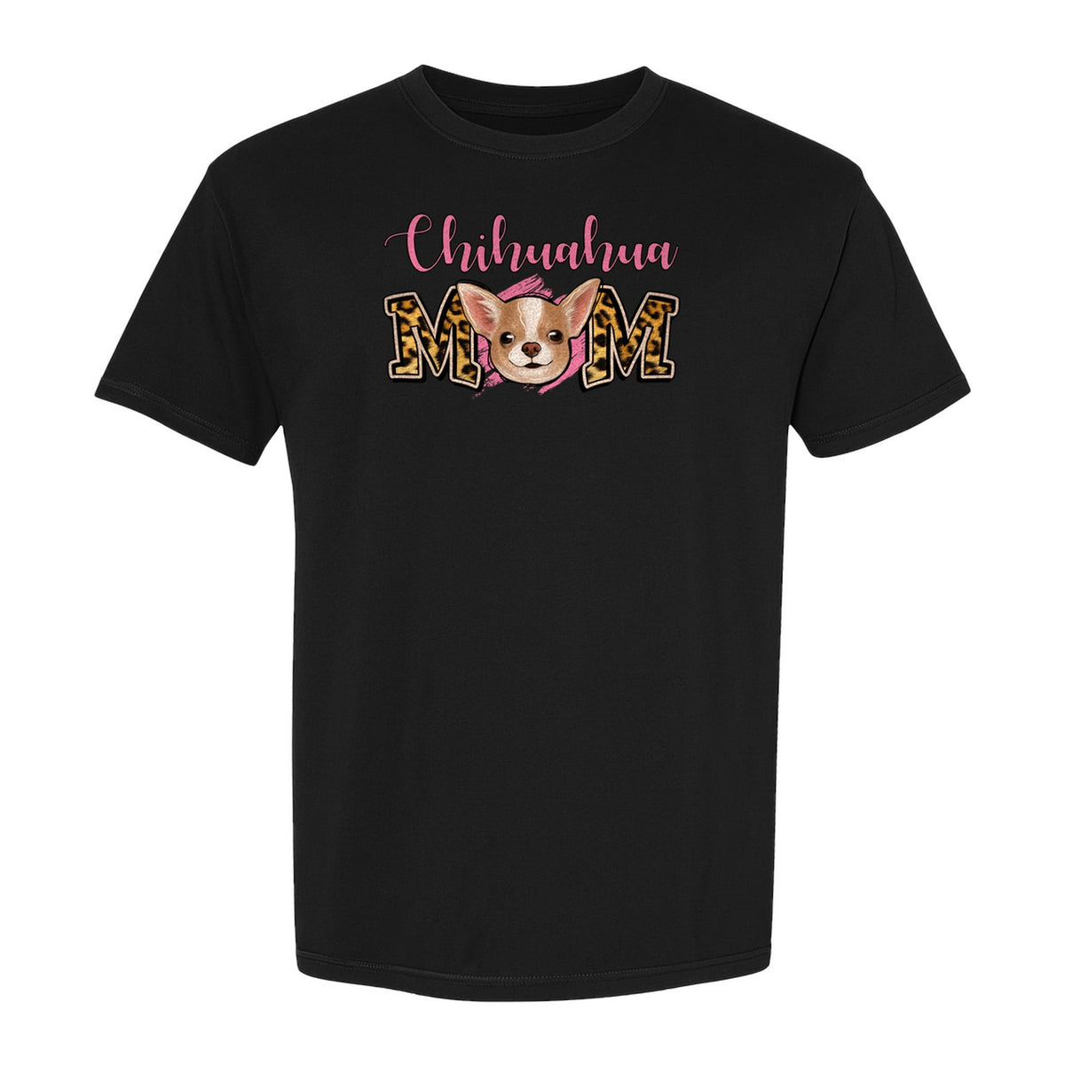 Chihuahua Mom T-Shirt, Leopard Print Dog Lover Gift for Proud Pet Parents