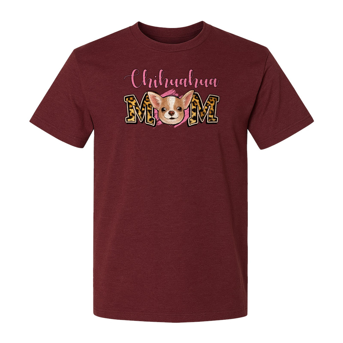 Chihuahua Mom T-Shirt, Leopard Print Dog Lover Gift for Proud Pet Parents