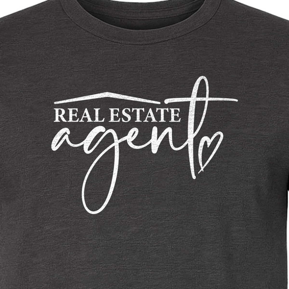 Real Estate Agent T-Shirt, Script Career Quote Design for Property Professionals and Closing Day