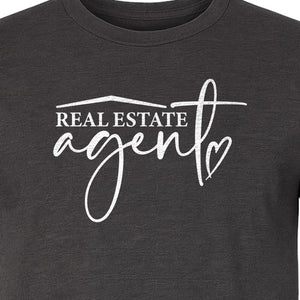 Real Estate Agent T-Shirt, Script Career Quote Design for Property Professionals and Closing Day