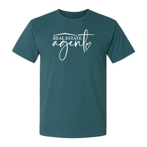 Real Estate Agent T-Shirt, Script Career Quote Design for Property Professionals and Closing Day