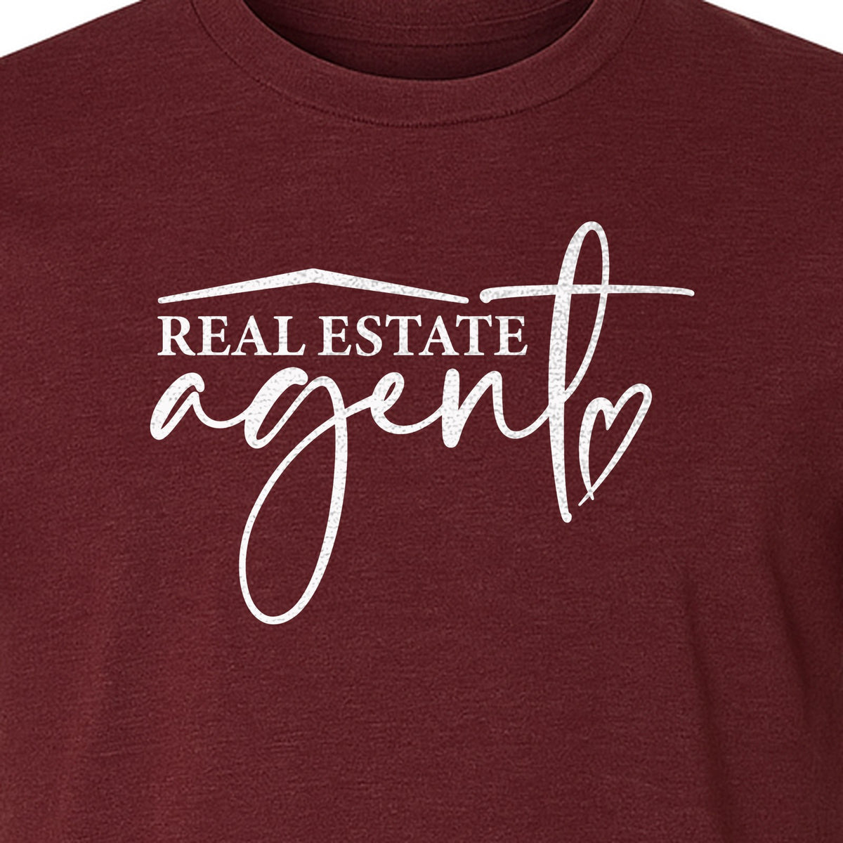 Real Estate Agent T-Shirt, Script Career Quote Design for Property Professionals and Closing Day