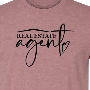 Real Estate Agent T-Shirt, Script Career Quote Design for Property Professionals and Closing Day