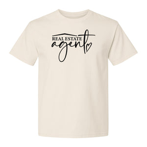 Real Estate Agent T-Shirt, Script Career Quote Design for Property Professionals and Closing Day