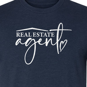 Real Estate Agent T-Shirt, Script Career Quote Design for Property Professionals and Closing Day