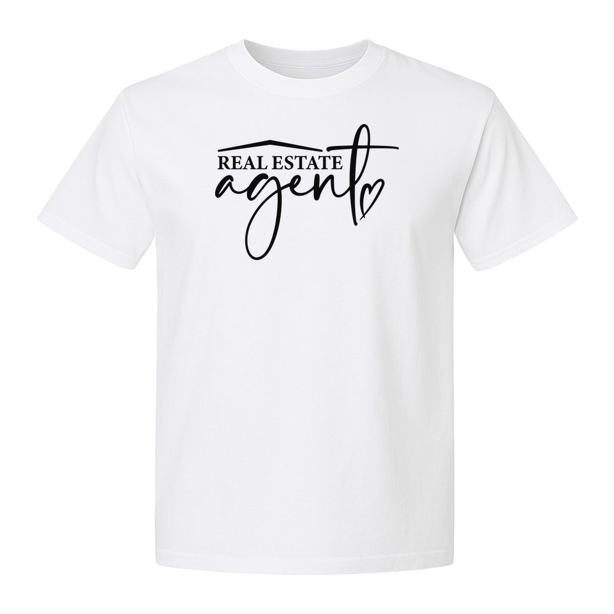 Real Estate Agent T-Shirt, Script Career Quote Design for Property Professionals and Closing Day