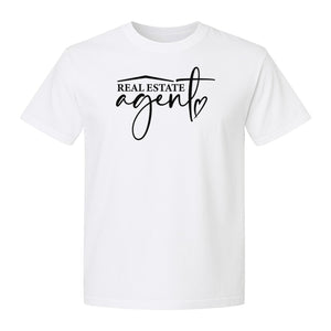 Real Estate Agent T-Shirt, Script Career Quote Design for Property Professionals and Closing Day
