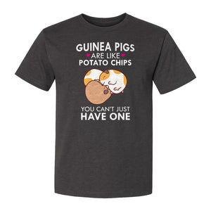 Guinea Pig T-Shirt, Funny Potato Chips Quote for Pet Lovers and Animal Fans
