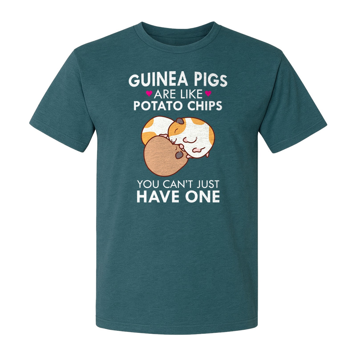 Guinea Pig T-Shirt, Funny Potato Chips Quote for Pet Lovers and Animal Fans