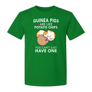 Guinea Pig T-Shirt, Funny Potato Chips Quote for Pet Lovers and Animal Fans