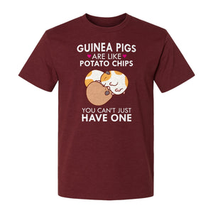 Guinea Pig T-Shirt, Funny Potato Chips Quote for Pet Lovers and Animal Fans