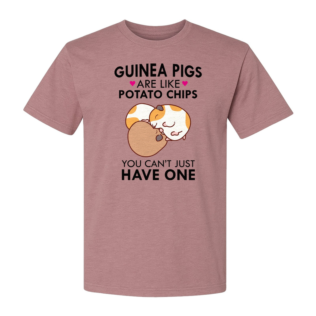 Guinea Pig T-Shirt, Funny Potato Chips Quote for Pet Lovers and Animal Fans