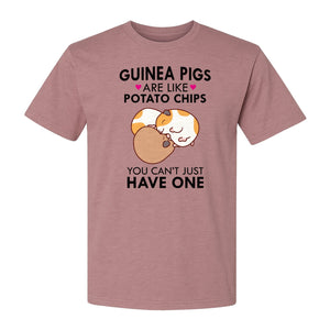 Guinea Pig T-Shirt, Funny Potato Chips Quote for Pet Lovers and Animal Fans
