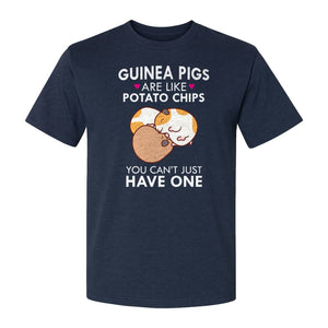 Guinea Pig T-Shirt, Funny Potato Chips Quote for Pet Lovers and Animal Fans