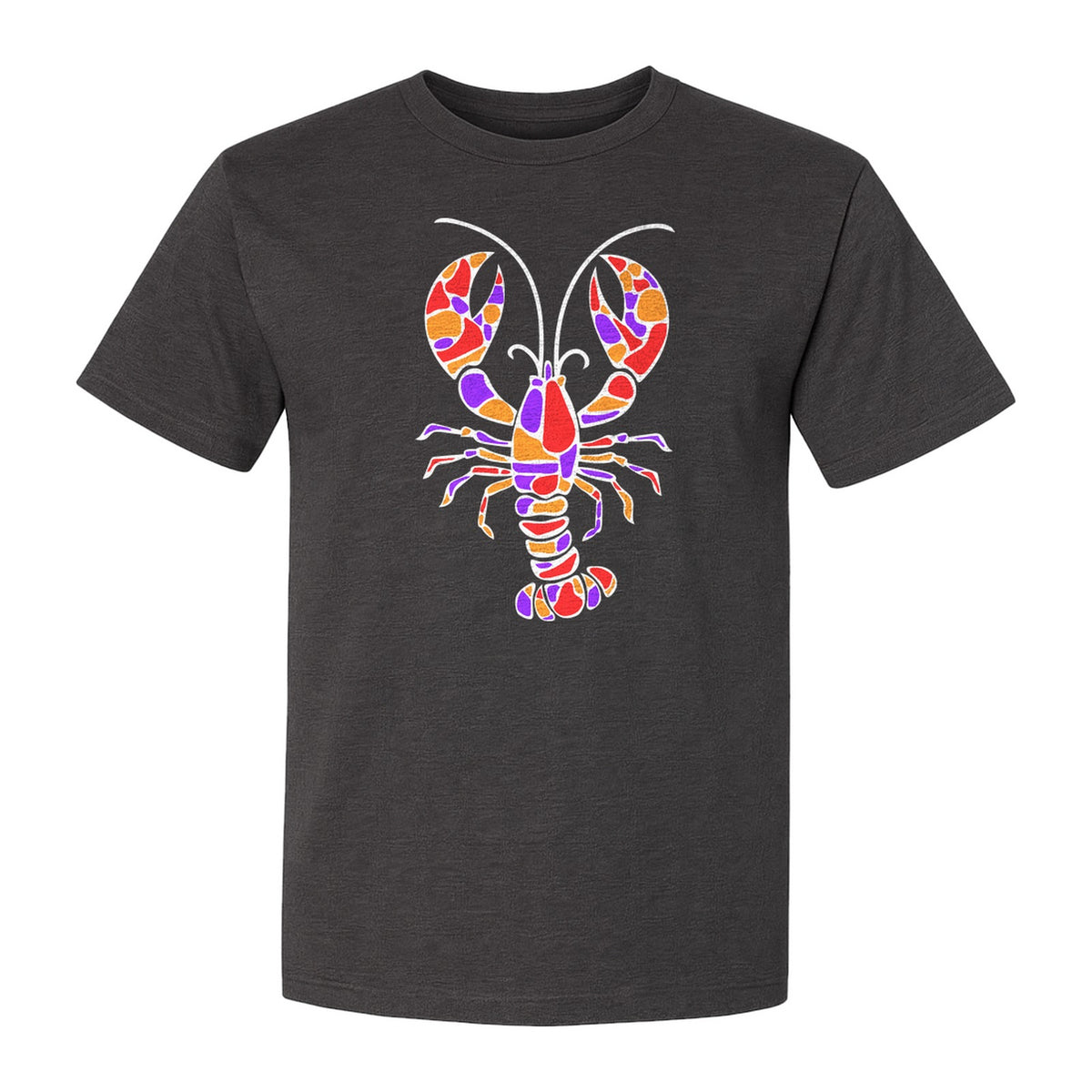 Lobster Mosaic T-Shirt, Colorful Crustacean Graphic for Seafood Lovers and Ocean Fans