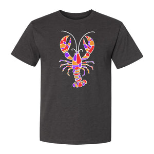 Lobster Mosaic T-Shirt, Colorful Crustacean Graphic for Seafood Lovers and Ocean Fans