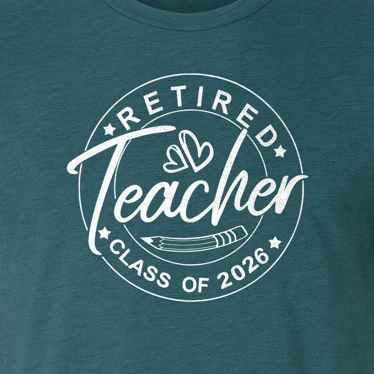 Retired Teacher T-Shirt, Class of 2026 Graduation and Retirement Design for Educators
