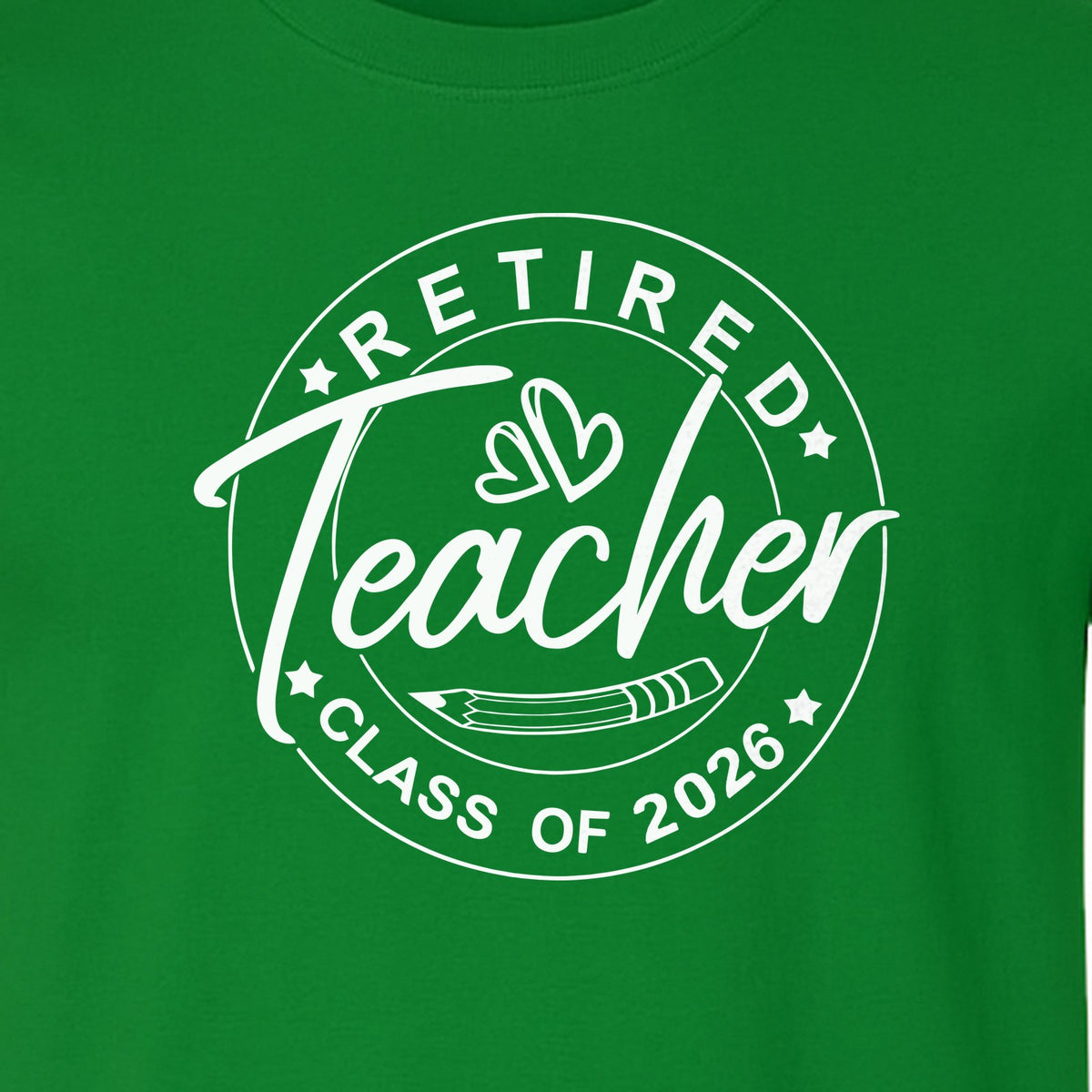 Retired Teacher T-Shirt, Class of 2026 Graduation and Retirement Design for Educators