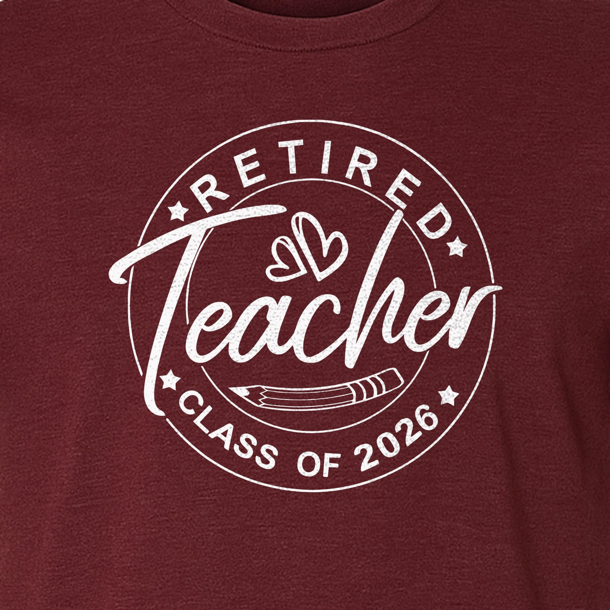Retired Teacher T-Shirt, Class of 2026 Graduation and Retirement Design for Educators