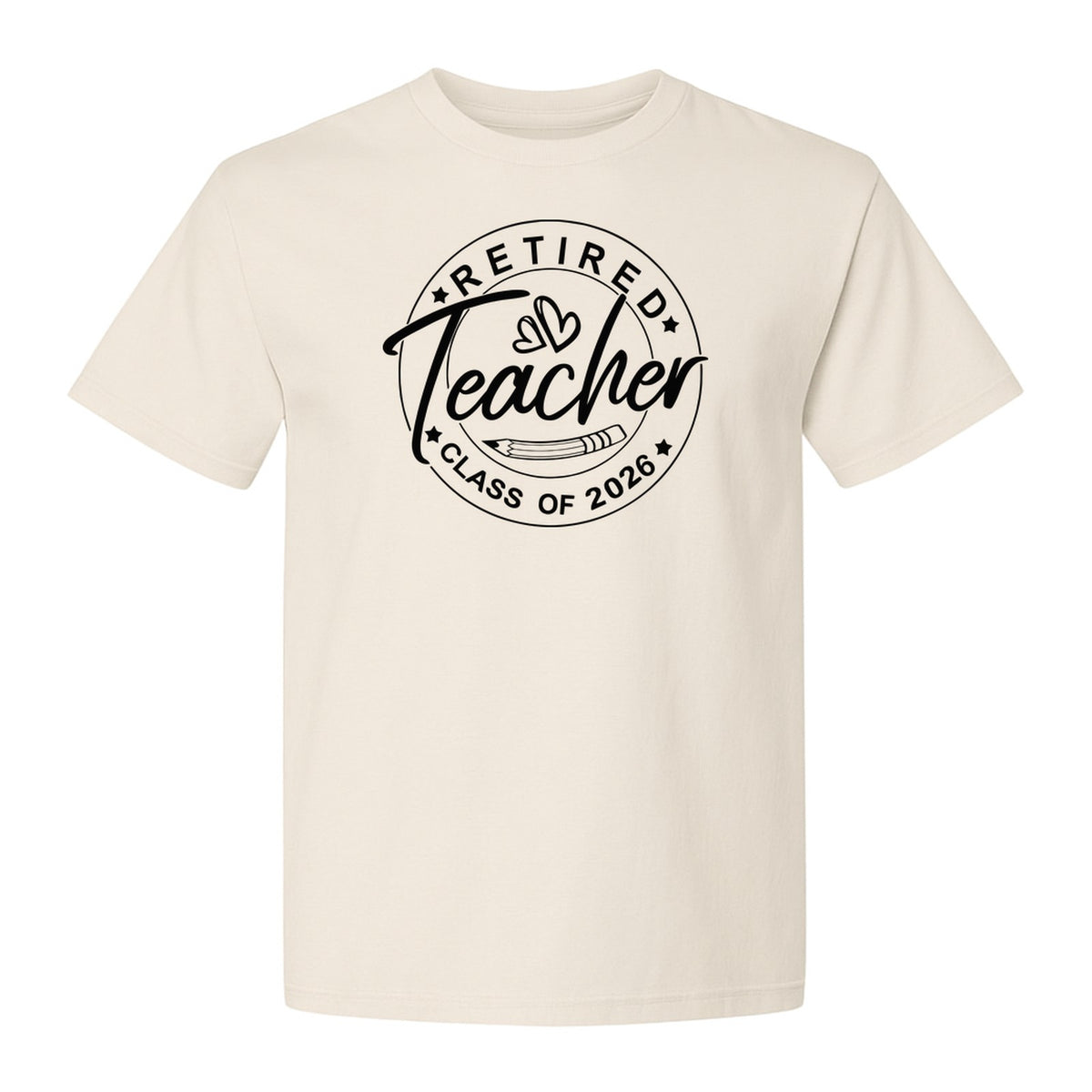 Retired Teacher T-Shirt, Class of 2026 Graduation and Retirement Design for Educators