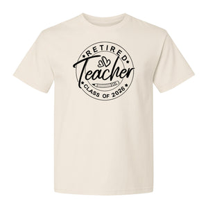 Retired Teacher T-Shirt, Class of 2026 Graduation and Retirement Design for Educators