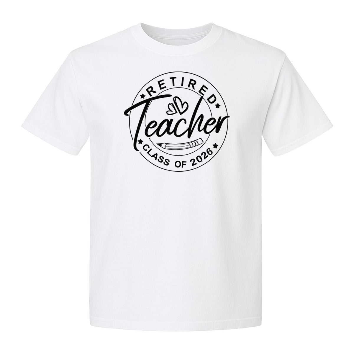 Retired Teacher T-Shirt, Class of 2026 Graduation and Retirement Design for Educators
