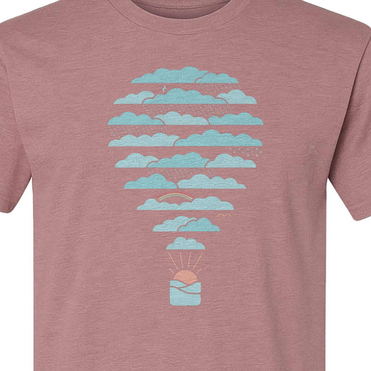 Weather Balloon T-Shirt, Cloud Sky Graphic for Adventure Seekers and Travelers
