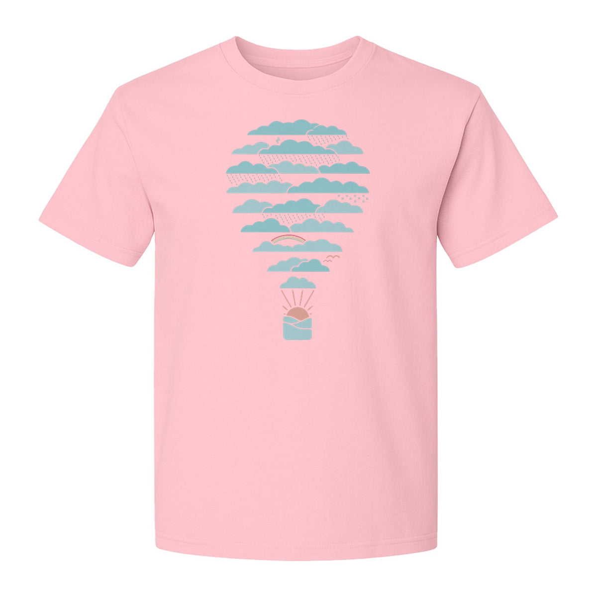 Weather Balloon T-Shirt, Cloud Sky Graphic for Adventure Seekers and Travelers