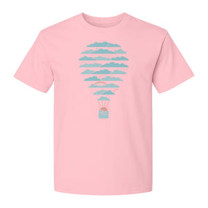 Weather Balloon T-Shirt, Cloud Sky Graphic for Adventure Seekers and Travelers