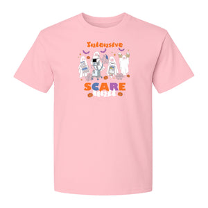 Nurse Halloween T-Shirt, Intensive Scare Unit Ghost Design for ICU Staff and Medical Gifts