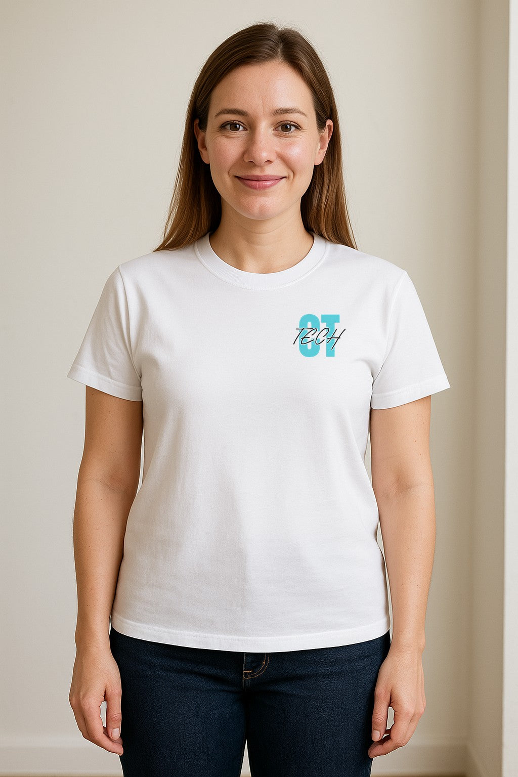 CT Tech T-Shirt, Small Left Chest Radiology Department Design for Imaging Professionals