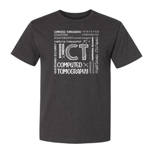 CT Tech T-Shirt, Computed Tomography Typography Design for Radiology Department Staff