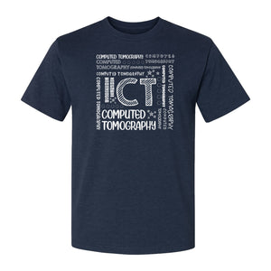 CT Tech T-Shirt, Computed Tomography Typography Design for Radiology Department Staff