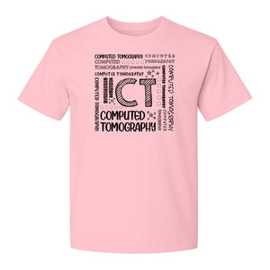 CT Tech T-Shirt, Computed Tomography Typography Design for Radiology Department Staff