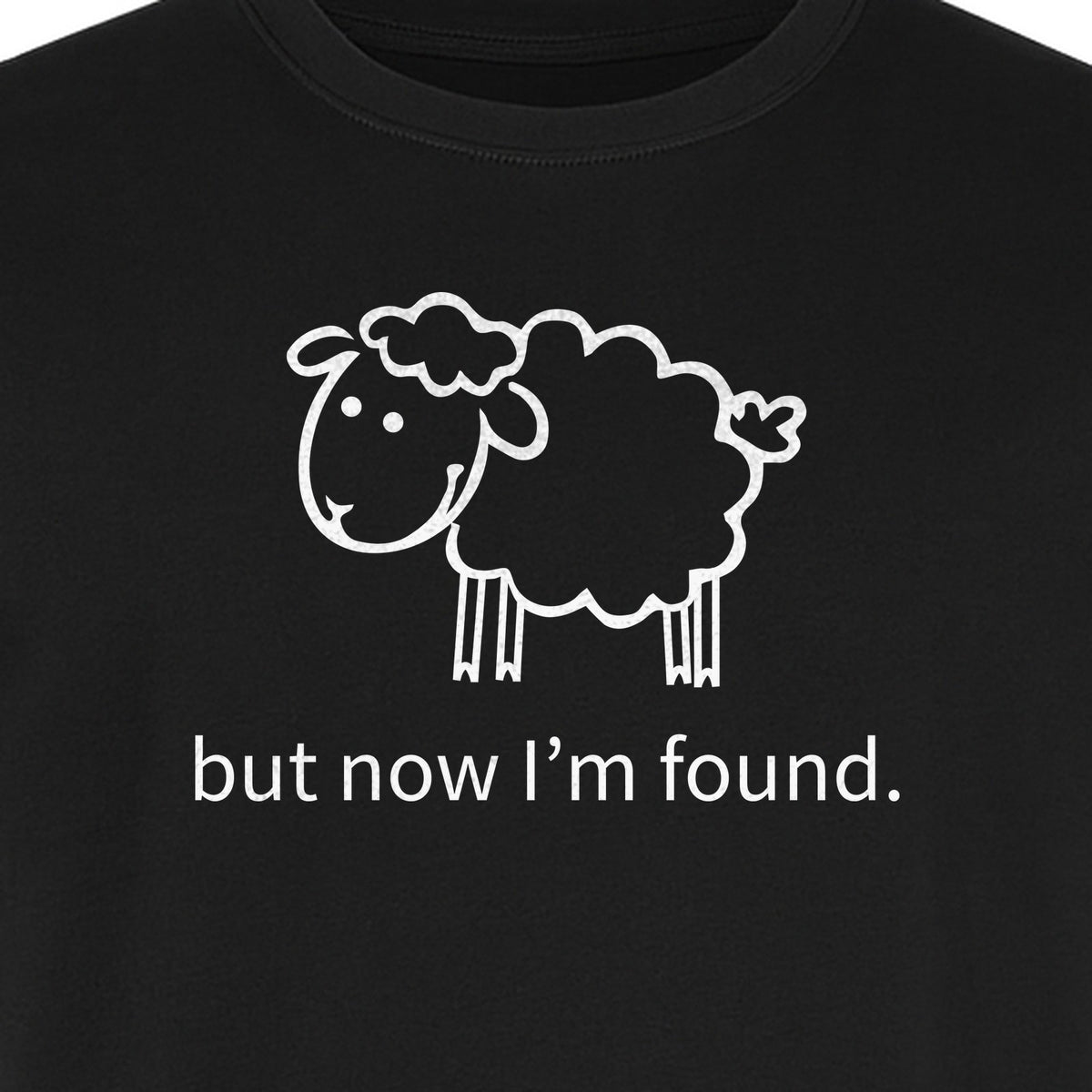 Christian T-Shirt, Cute Lamb But Now I'm Found Faith Design for Easter and Mother's Day