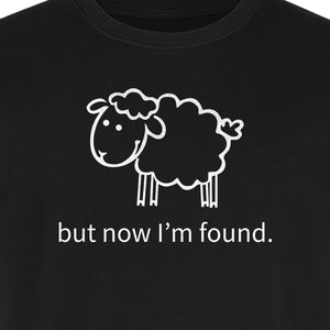 Christian T-Shirt, Cute Lamb But Now I'm Found Faith Design for Easter and Mother's Day
