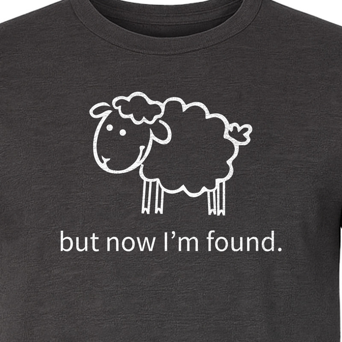 Christian T-Shirt, Cute Lamb But Now I'm Found Faith Design for Easter and Mother's Day