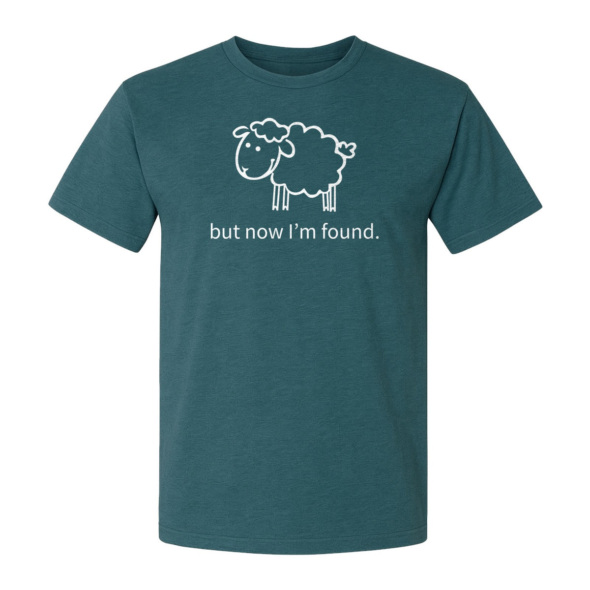 Christian T-Shirt, Cute Lamb But Now I'm Found Faith Design for Easter and Mother's Day