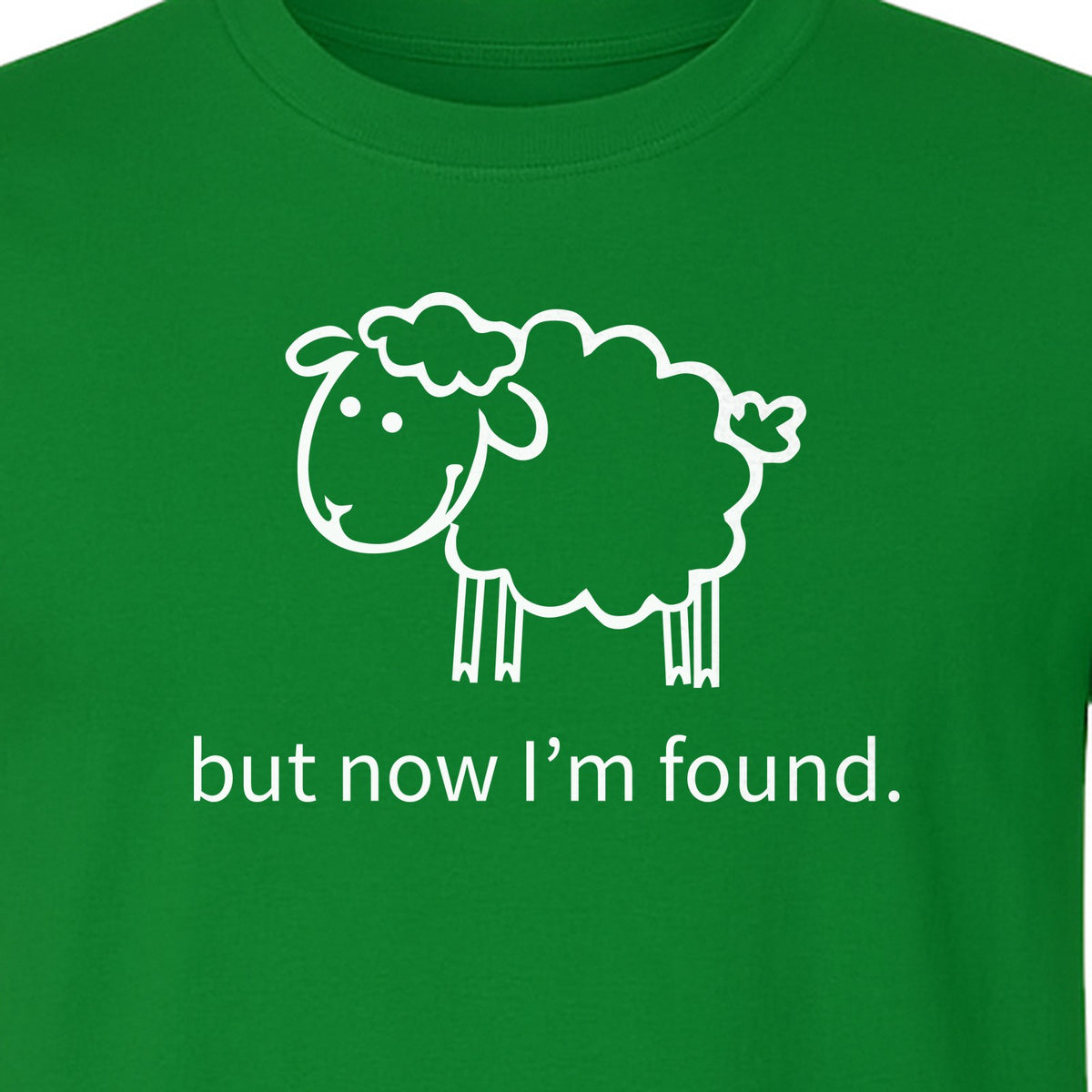 Christian T-Shirt, Cute Lamb But Now I'm Found Faith Design for Easter and Mother's Day
