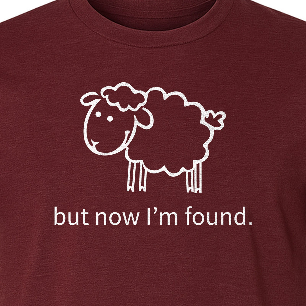 Christian T-Shirt, Cute Lamb But Now I'm Found Faith Design for Easter and Mother's Day