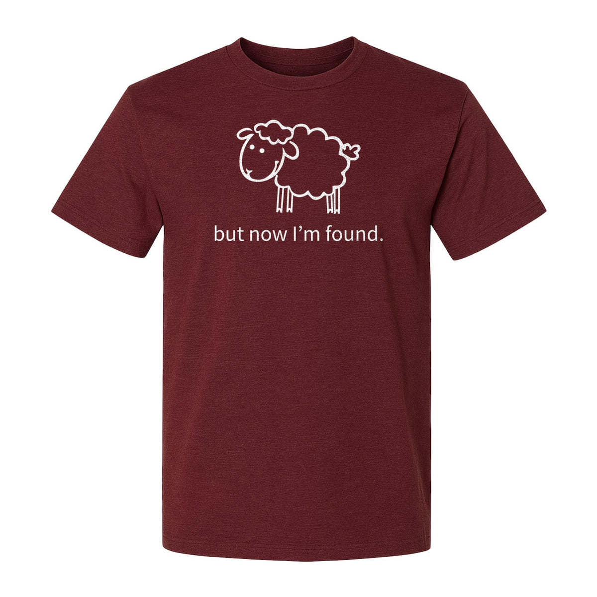 Christian T-Shirt, Cute Lamb But Now I'm Found Faith Design for Easter and Mother's Day